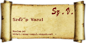 Szép Vazul névjegykártya